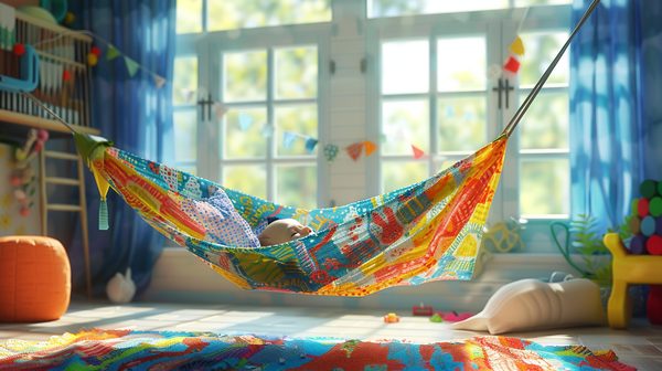 Hamac bébé : confort et sécurité colorés